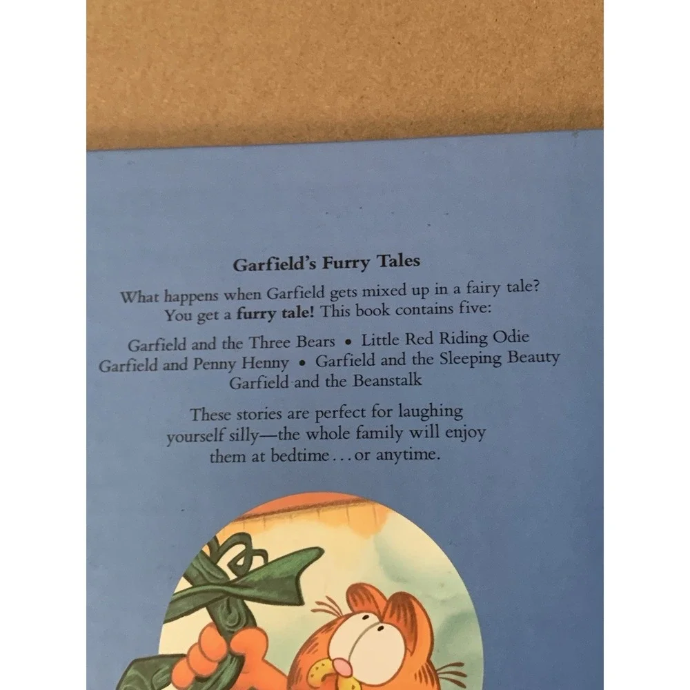 Garfield's Furry Tales Vintage Hardcover Book 1989 Jim Davis Classic Comic